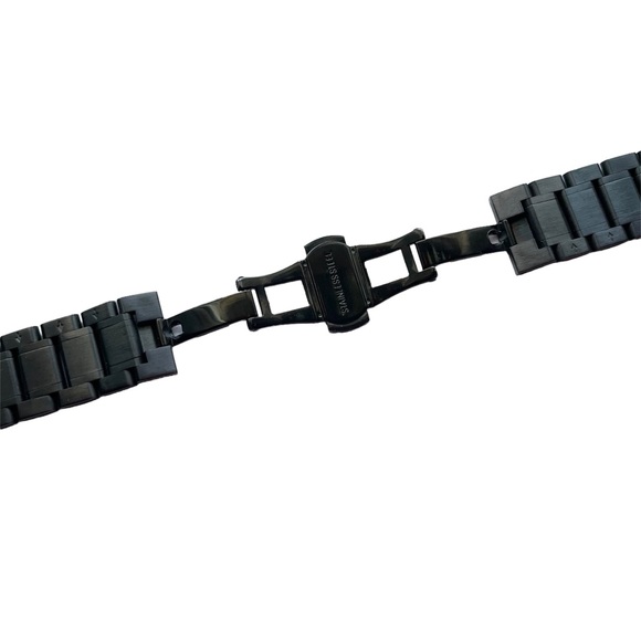 Black Stainless Steel Link Apple Watch Band 38 40 41mm NEW - Picture 6 of 11